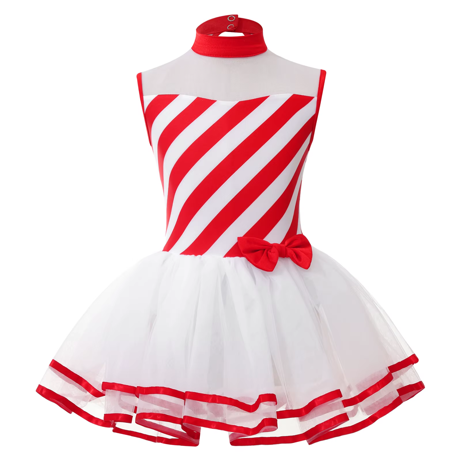 Filles noël noël père noël Cosplay Costume de fête nœud métallique paillettes Ballet Tutu nouvel an