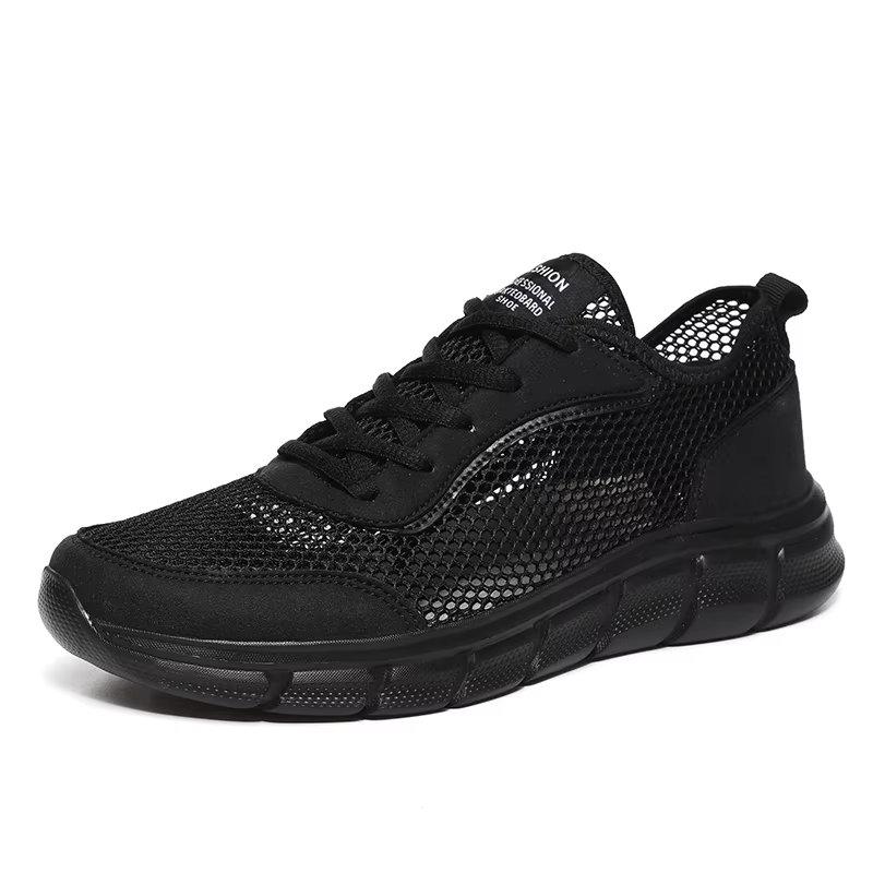 Baskets en maille respirantes pour hommes, chaussures décontractées légères, chaussures de marche co
