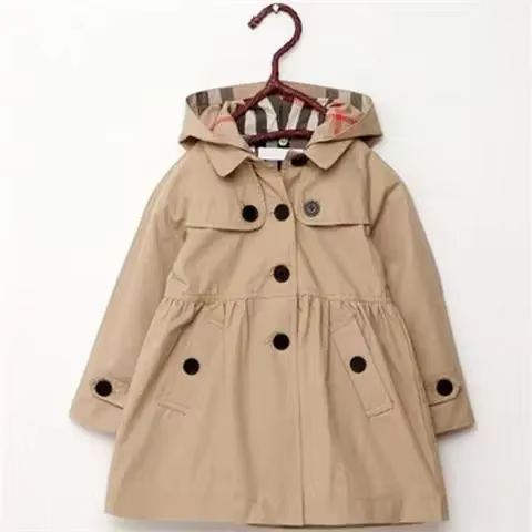 Enfants filles sweat nouveau printemps automne cadeau d'anniversaire Long Style manteau à capuche po