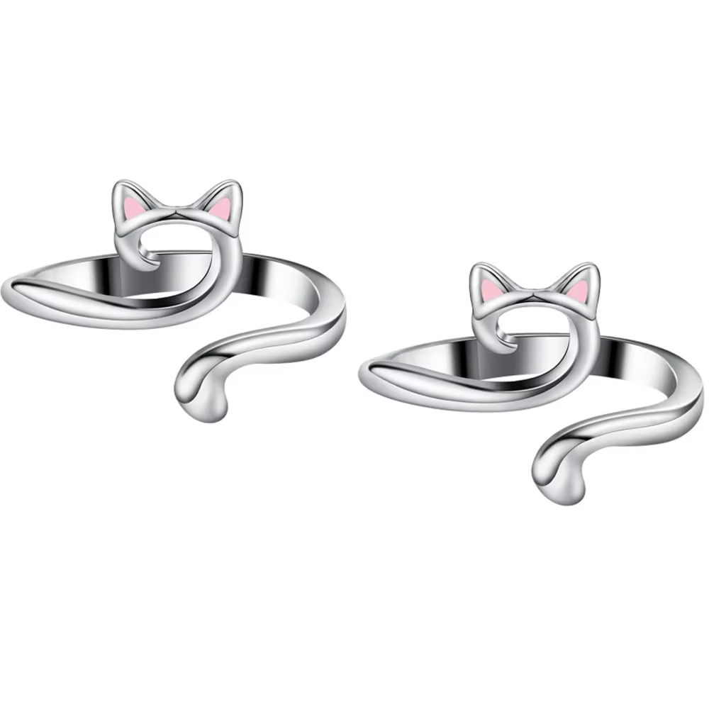 Lot de 2 anneaux de guidage réglables pour tricot et crochet, support rapide pour fil, doigtier, out