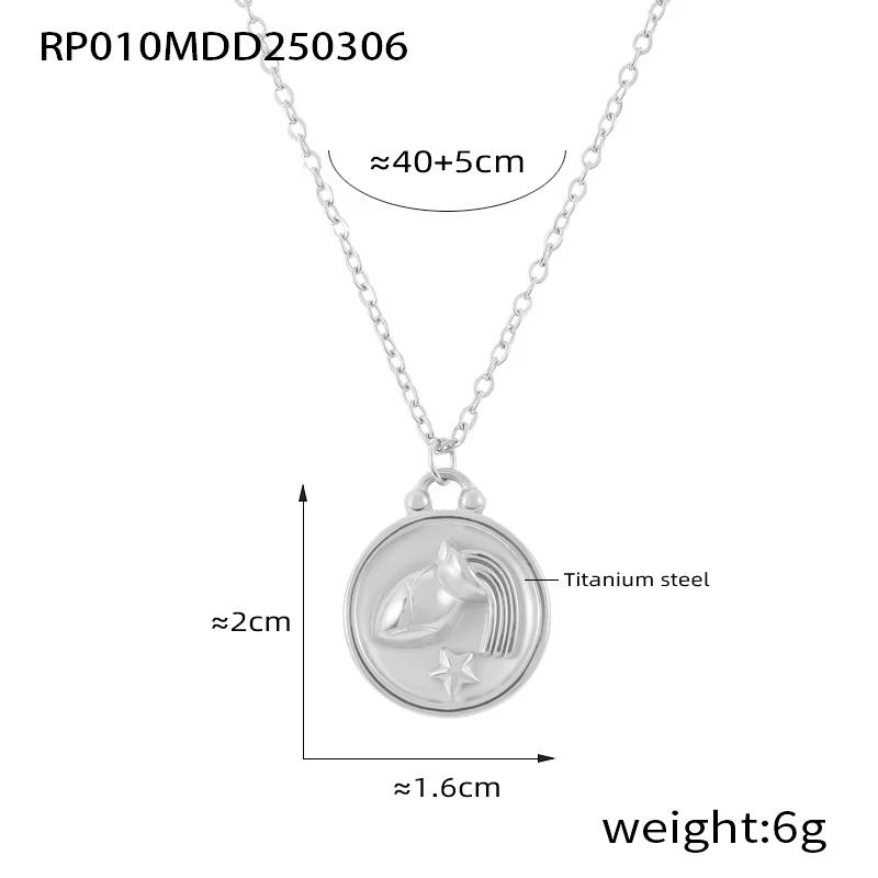 Colliers classiques avec signe du zodiaque anaglyphe, 12 Constellations, pendentif exquis pour femme