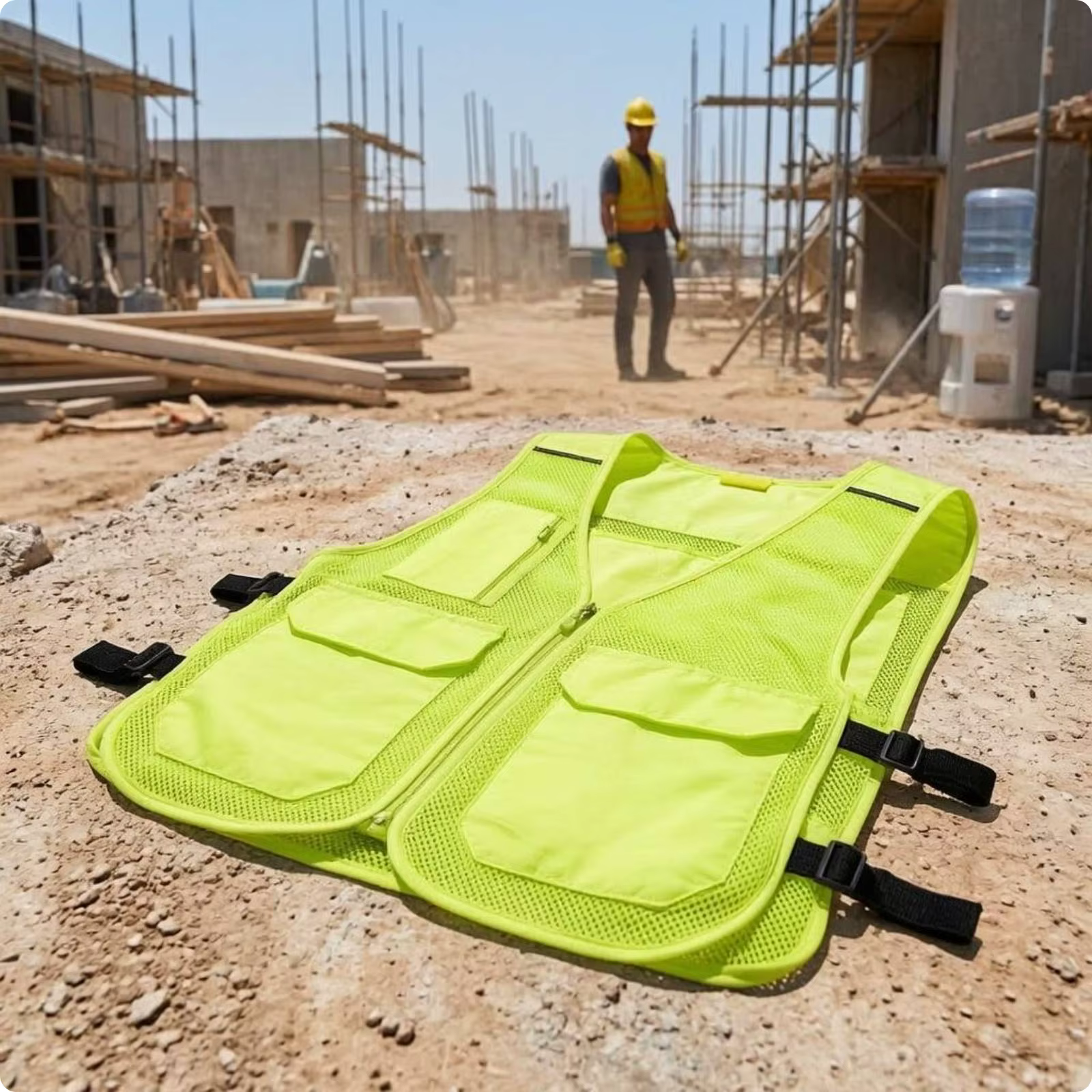 Gilet rafraîchissant d'été respirant, vêtement de sécurité anti-chaleur haute visibilité pour les tr