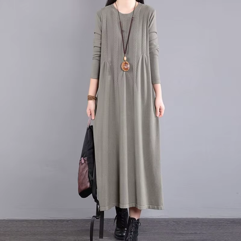 Ropa De Mujer nouveaux Pulls femme vêtements ample longue robe pull printemps automne femmes pull mo