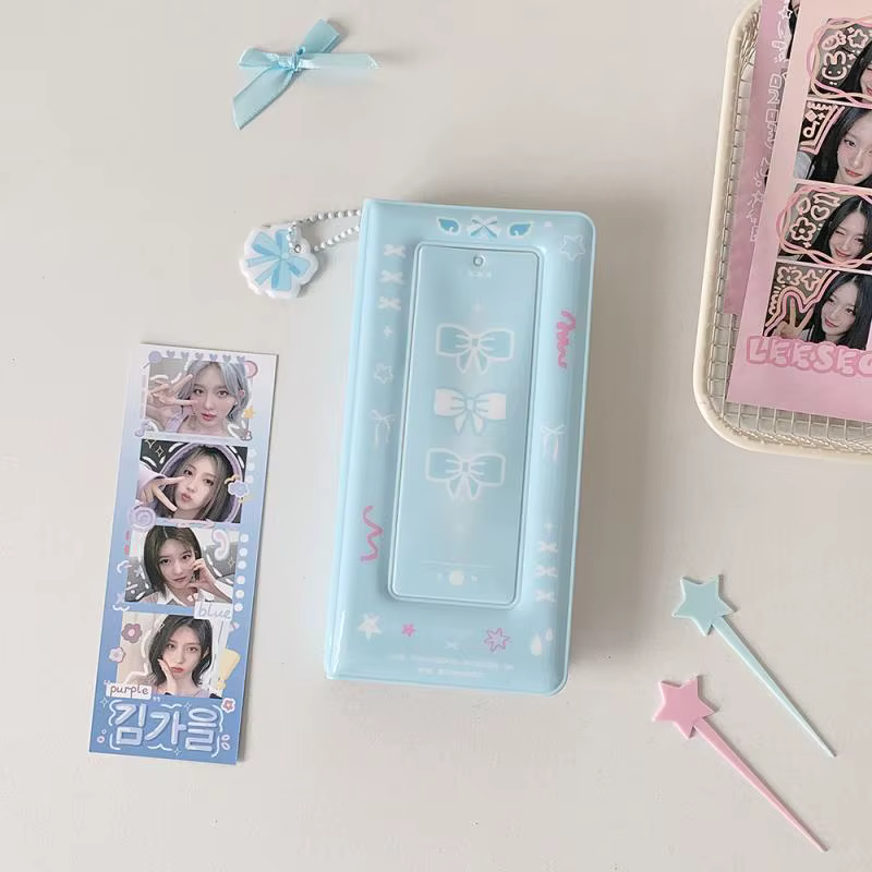Cadre de cabine Photo multicolore, Album de cabine Photo pour bandes Photo 2x6 pouces, 20 Pages, 40 