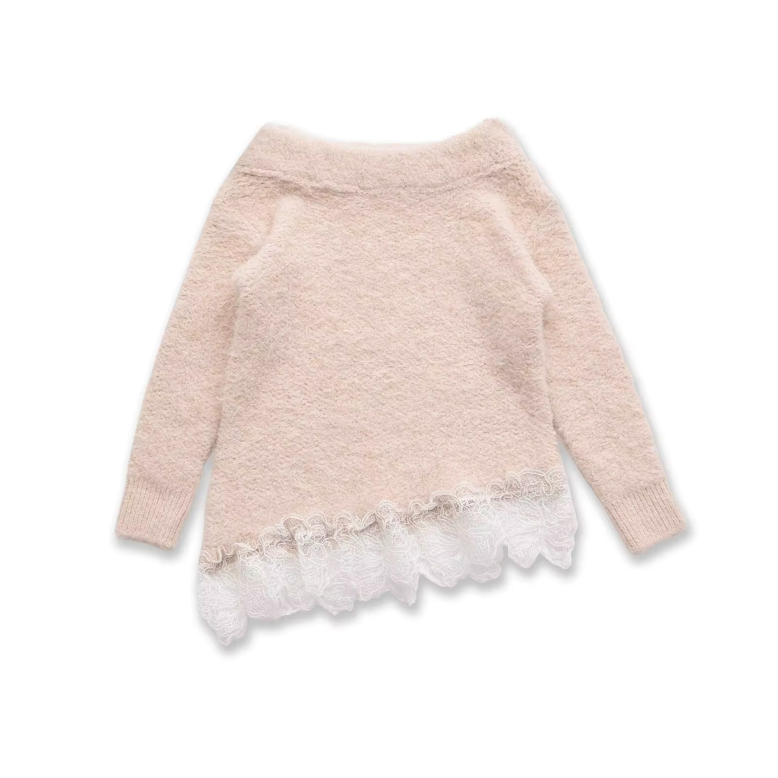 Pull-over Printemps Uni à Col Unique pour Femme, Style Urbain, Simple et Polyvalent, avec Bordure en