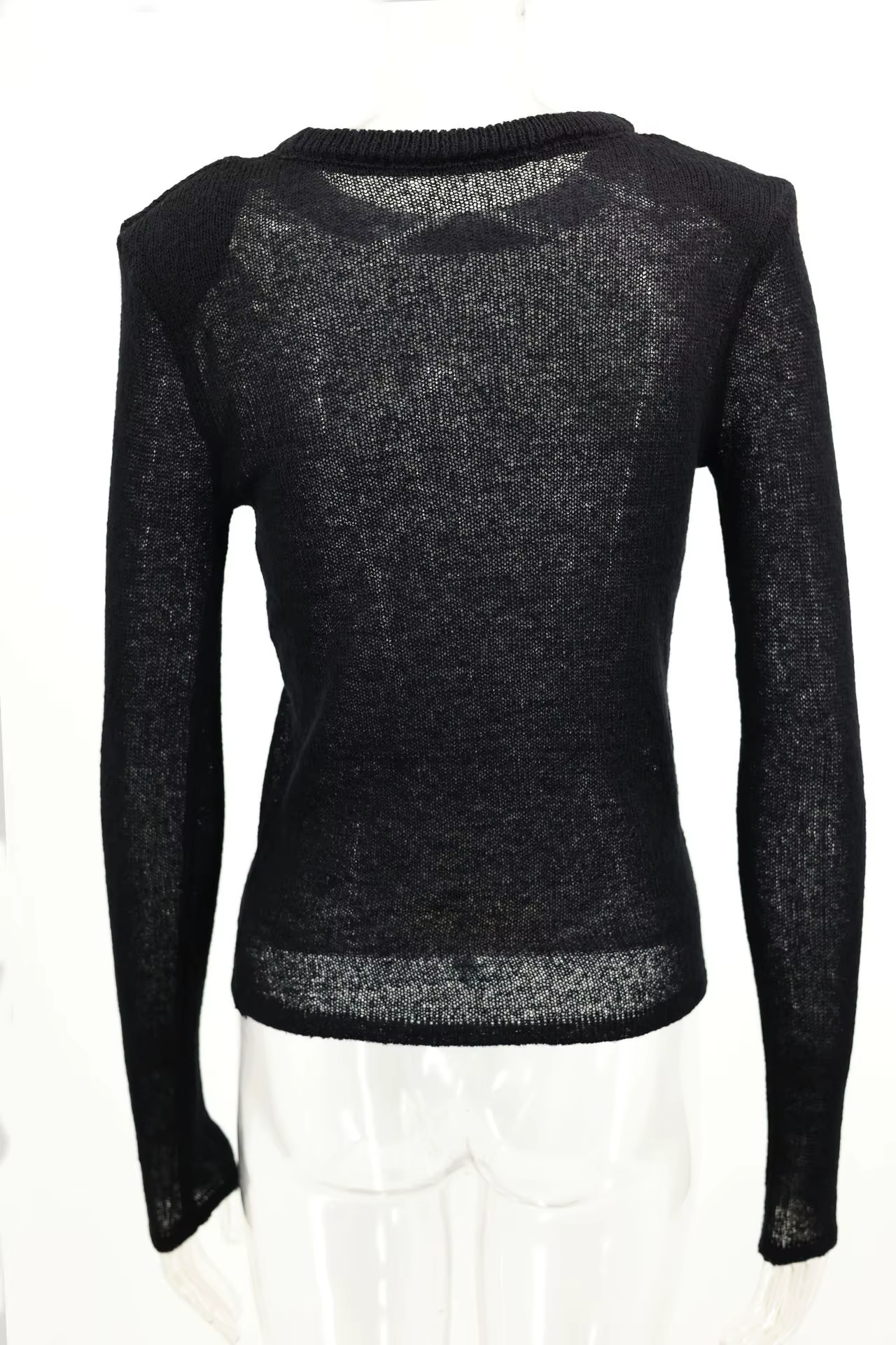 Pull en tricot pour femme, vêtement d'extérieur élégant, doux, col rond, manches longues, collection