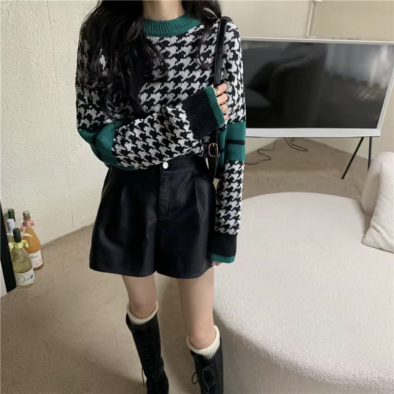 Chandails Vintage pour femmes mignon dames pull avec couvre automne 2025 tendance tricoté Harajuku C