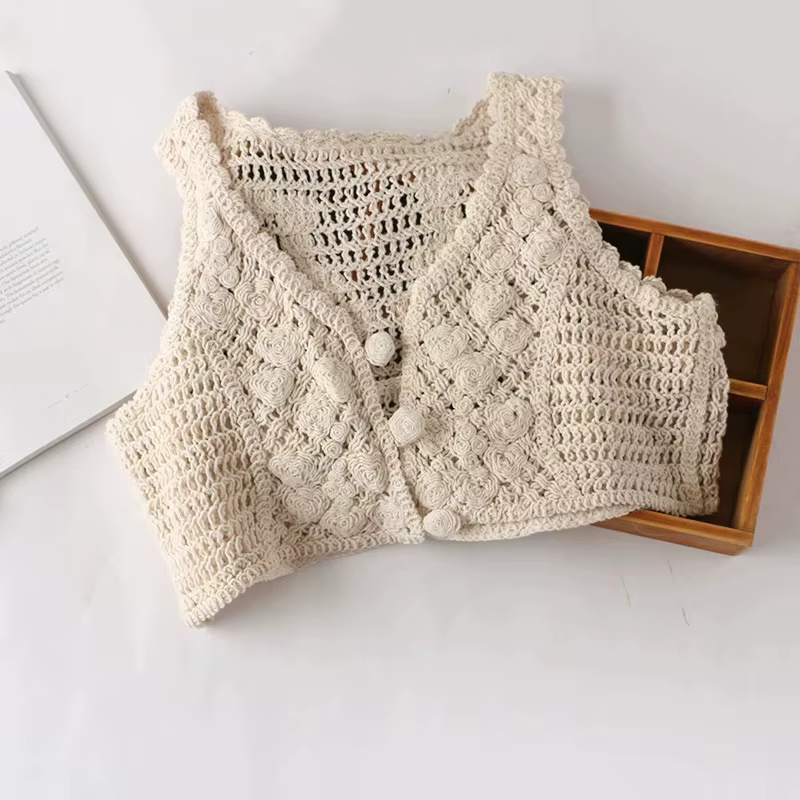 Robe gilet Vintage en dentelle pour bébé fille, sans manches, tenue de printemps, d'automne et d'été