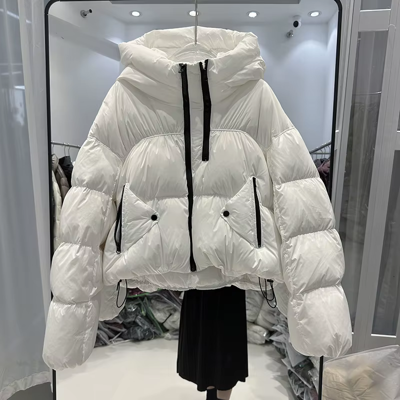 Doudoune automne hiver femmes manteau bouffant Vintage à manches longues à capuche Parkas femme déco