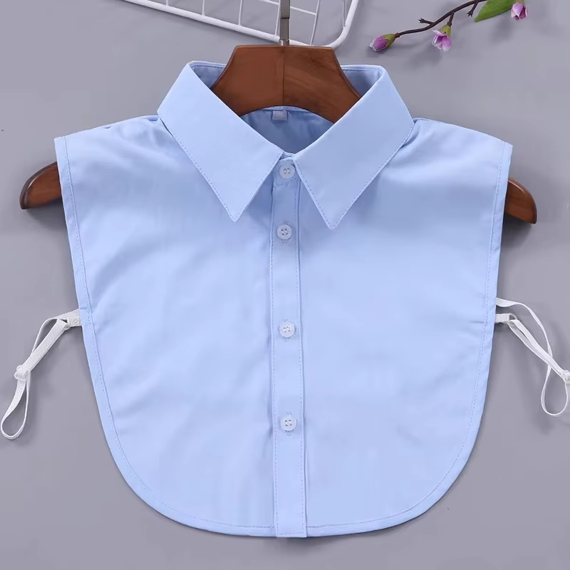 Faux col chemise pour femme, col amovible confortable pour affaires, col détachable unisexe pour occ