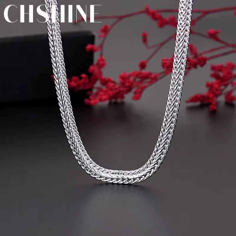 Collier en argent regardé 925 pour hommes et femmes, chaîne de salle noble, créateur de bijoux, cade