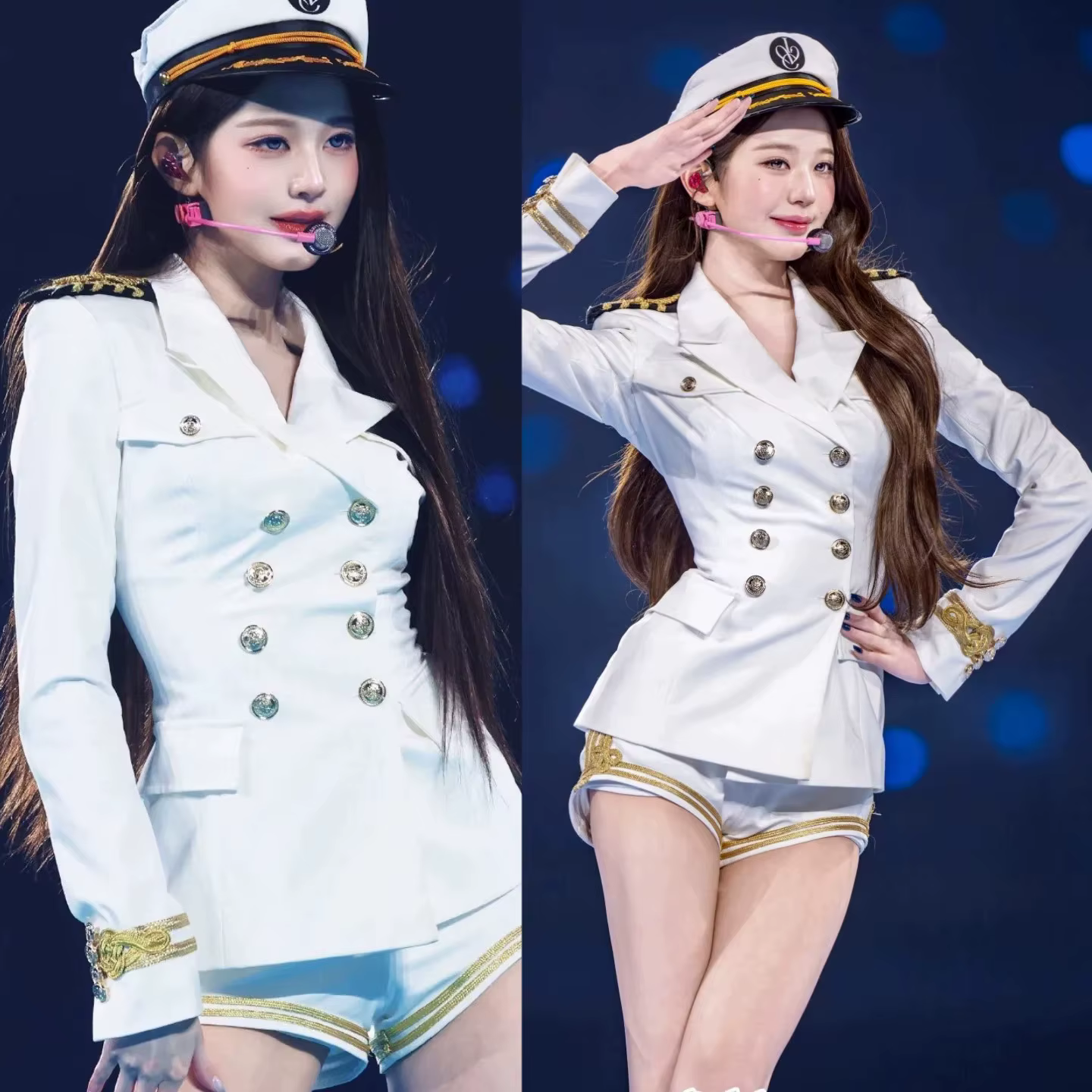 Uniforme de marin pour femme, tenue de capitaine de yacht, costume de marin blanc, costume de cospla