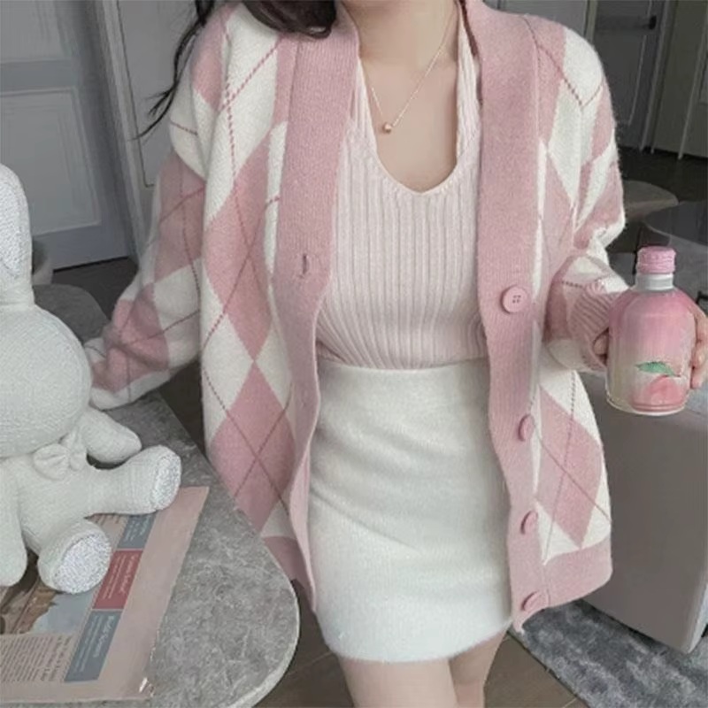 Cardigan à col en V pour femmes, mode coréenne, nouveautés tendance à manches longues, léger, tendan