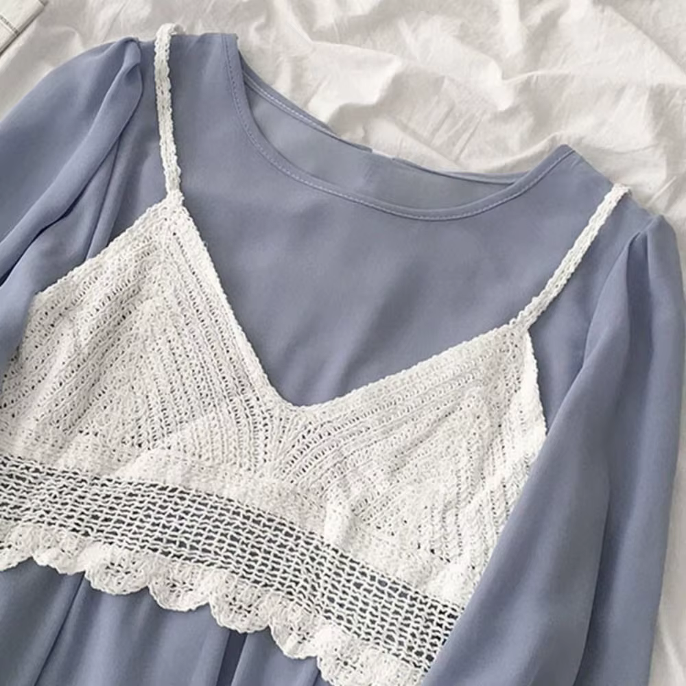 Camisole d'été sans manches en Crochet pour femmes, court, col en V, Style bohème, Slim, hauts chaud