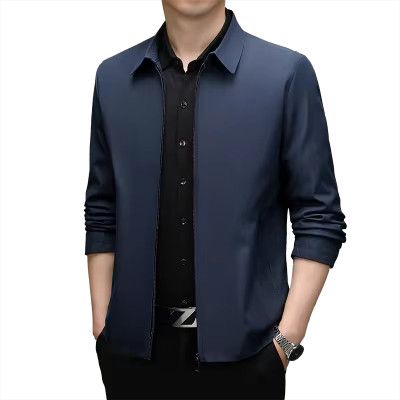 Hommes veste printemps automne nouvelle mode col rabattu intelligent décontracté classique luxe affa