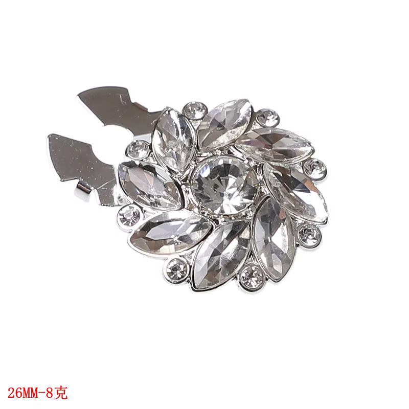 Couvre-boutons en strass pour femmes, 1/6 pièces, couvre-boutons en cristal, couvre-boutons à clip d