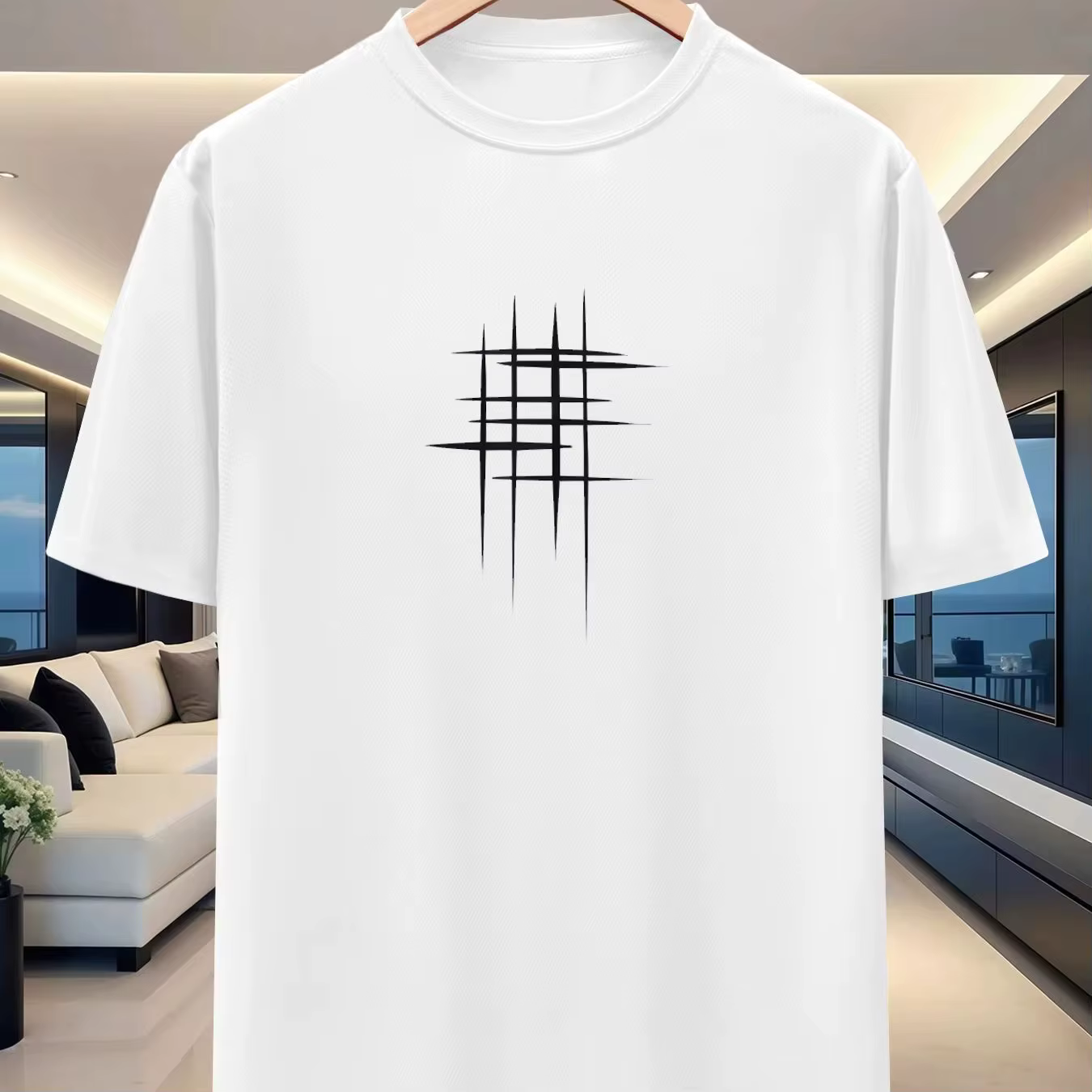 T-shirt à col rond et manches courtes pour homme - Vêtement de sport décontracté, respirant et à séc