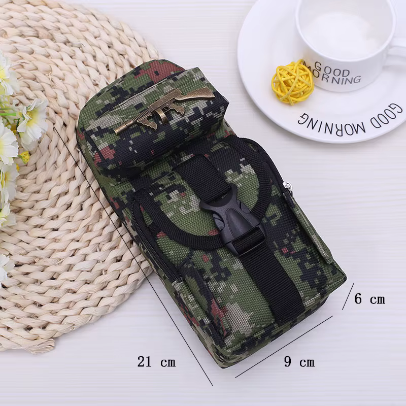 Trousse à crayons en toile de camouflage des forces spéciales créatives pour garçon, étui à stylos d