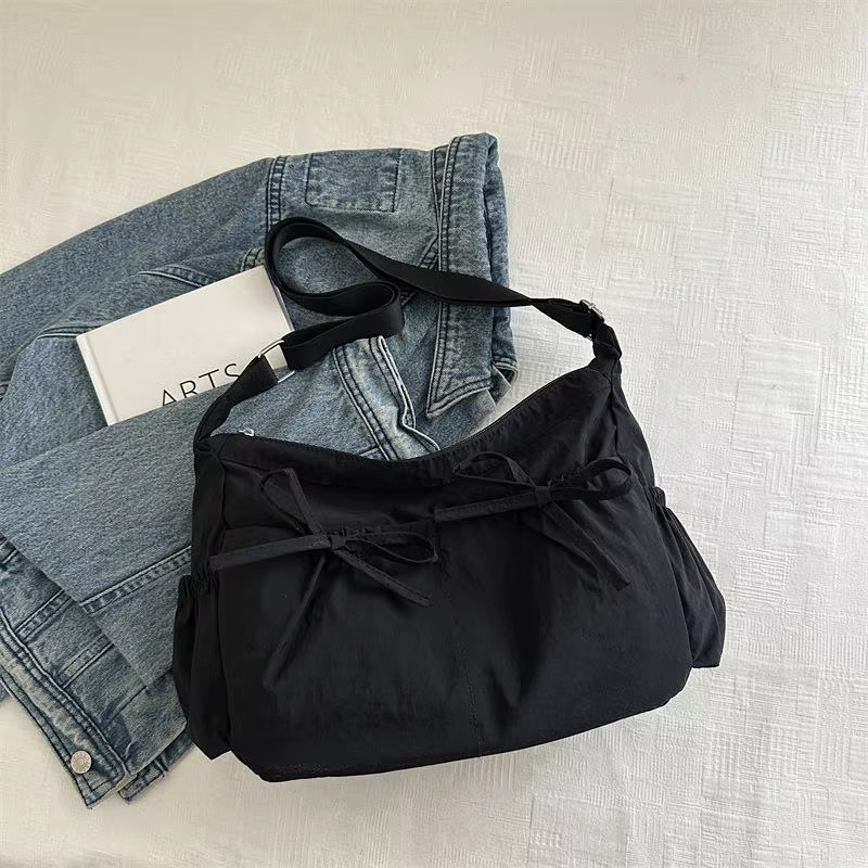 Sac fourre-tout plissé Simple à la mode, sac à bandoulière léger et spacieux, sacs à bandoulière de