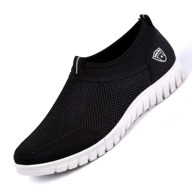 Baskets en maille pour hommes, chaussures respirantes, décontractées, à enfiler, mocassins de marche