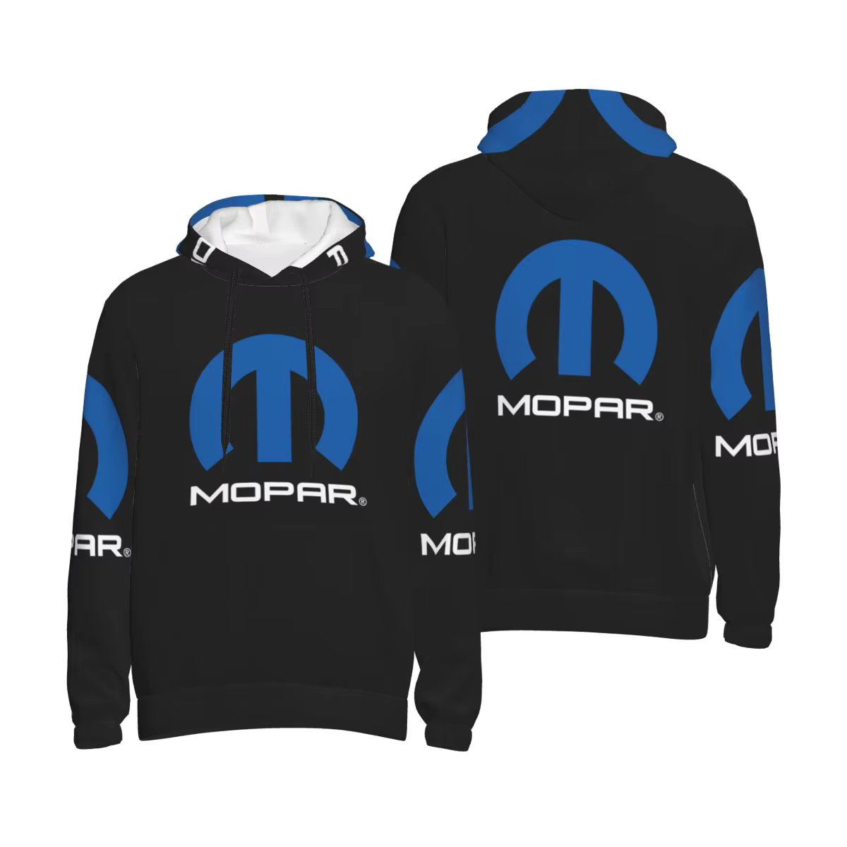 Mopar noir Logo camionneur américain sweat à capuche Hip Hop pull automne hiver hommes femmes sweats