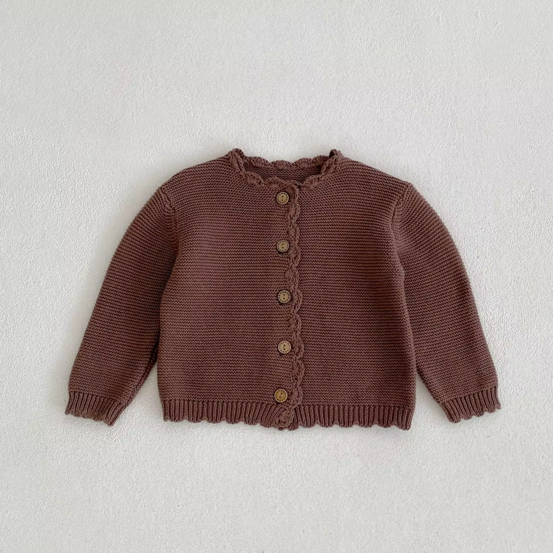 Cardigan d'automne pour bébé – Manteau pull en tricot à manches longues pour garçons et filles | V