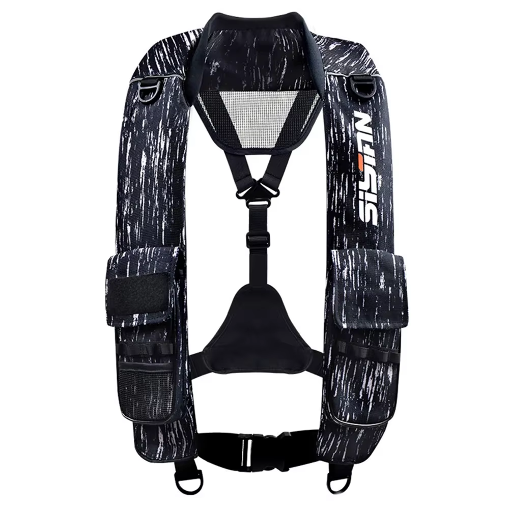Nouveau gilet de pêche multifonctionnel gonflable automatique adulte léger pêche Marine radeau de na