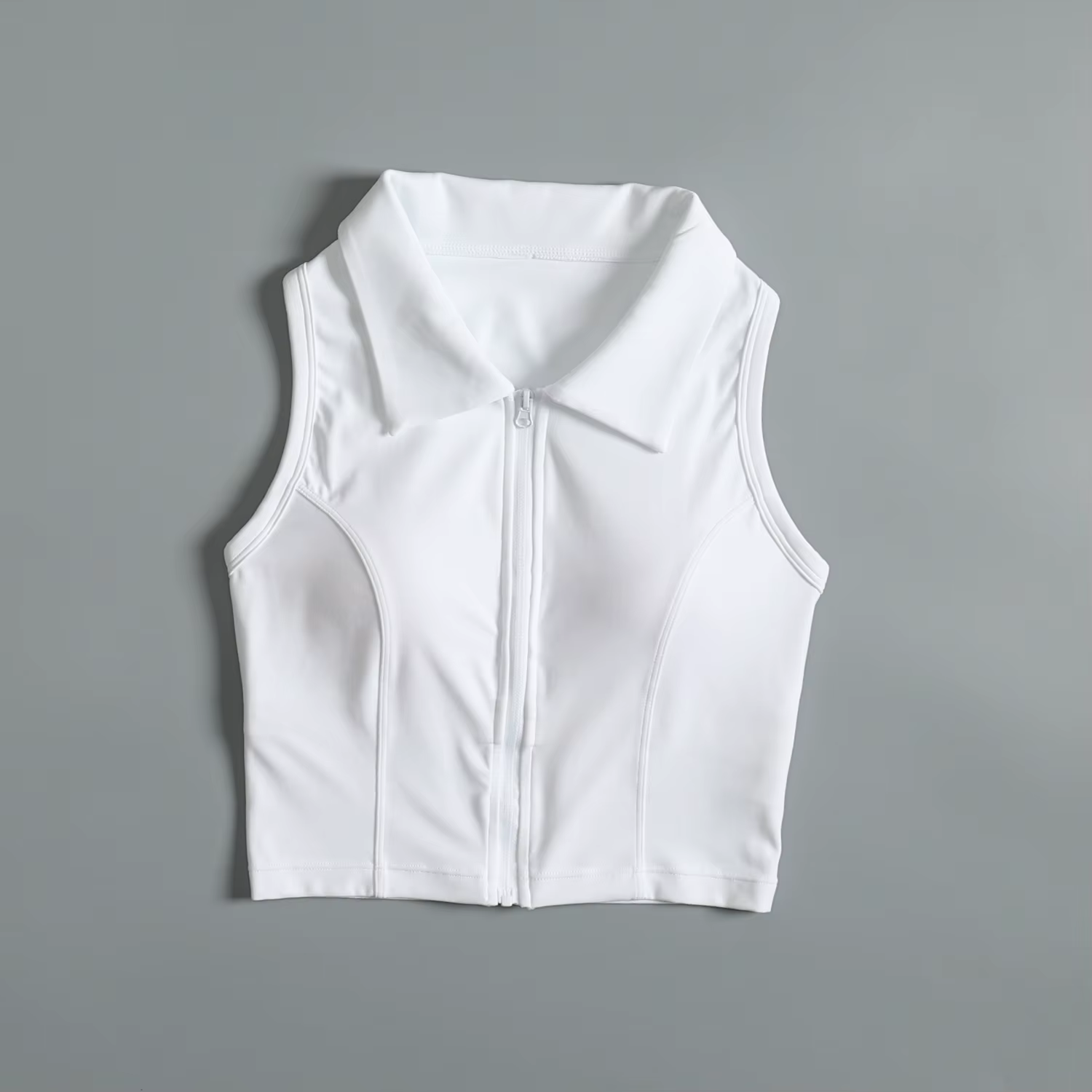 Gilet de sport pour femmes en été, entraînement de course, antichoc, professionnel, fermeture éclair