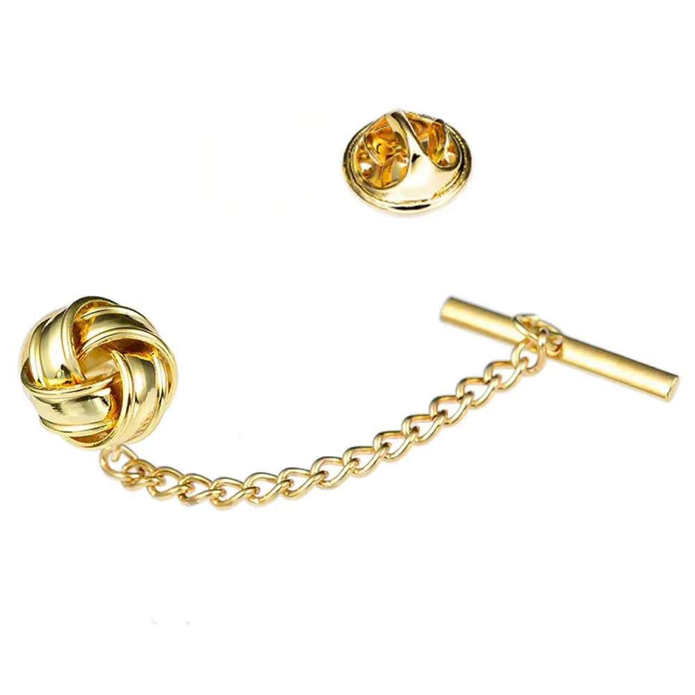 Épingles de collier en métal faites à la main pour hommes, broches de cravate de présidence, boule c