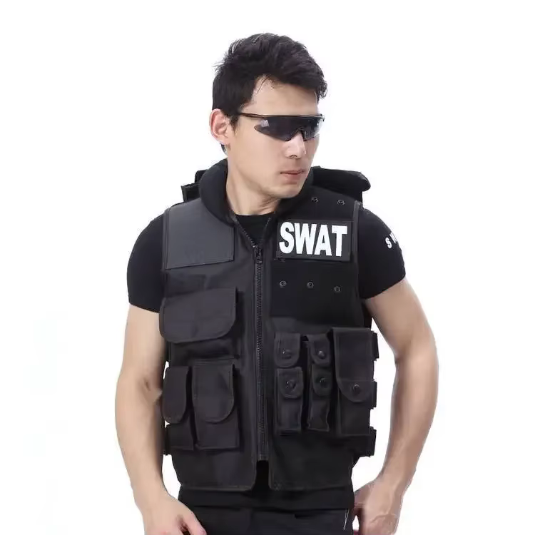Équipement de protection pour la chasse, DulglaUnisex, Glaçage noir, CS, Paintball, Molle, Randonnée