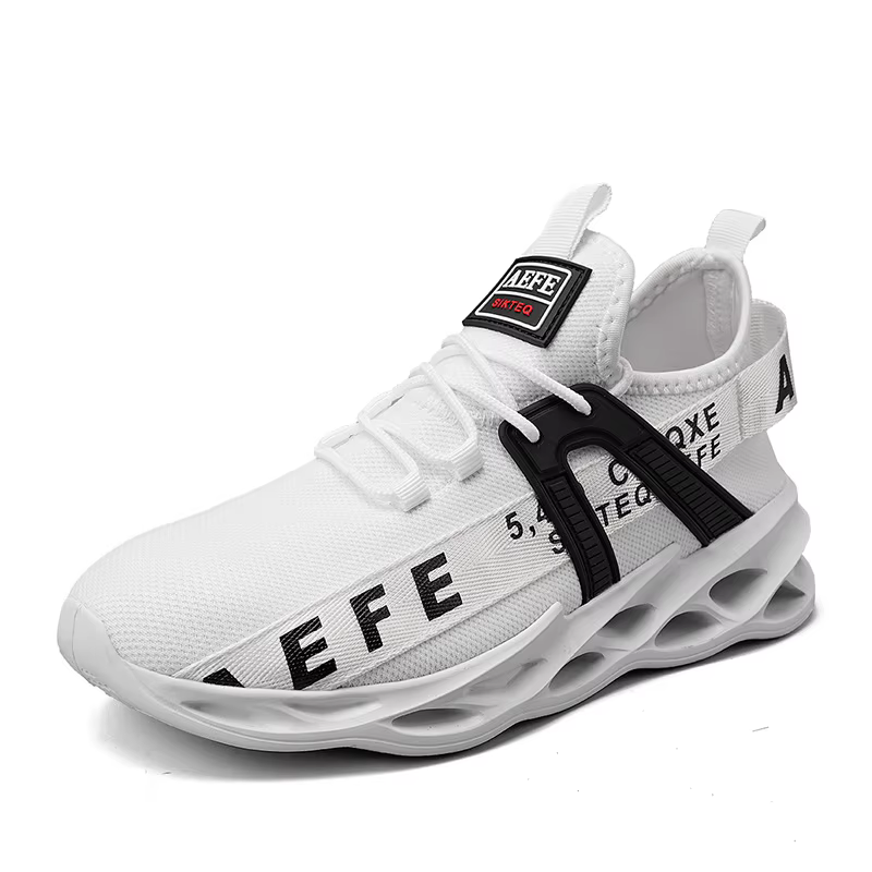 MAEDEF-Baskets de course en maille à lacets pour hommes, coordonnantes, souples, style classique, ch