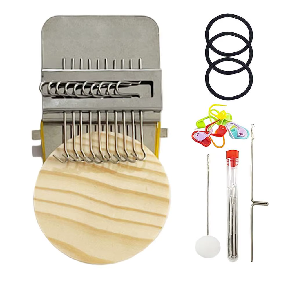 Kit de réparation de patchs tricotés, fournitures de métier à tisser avec crochet à aiguille pour pu