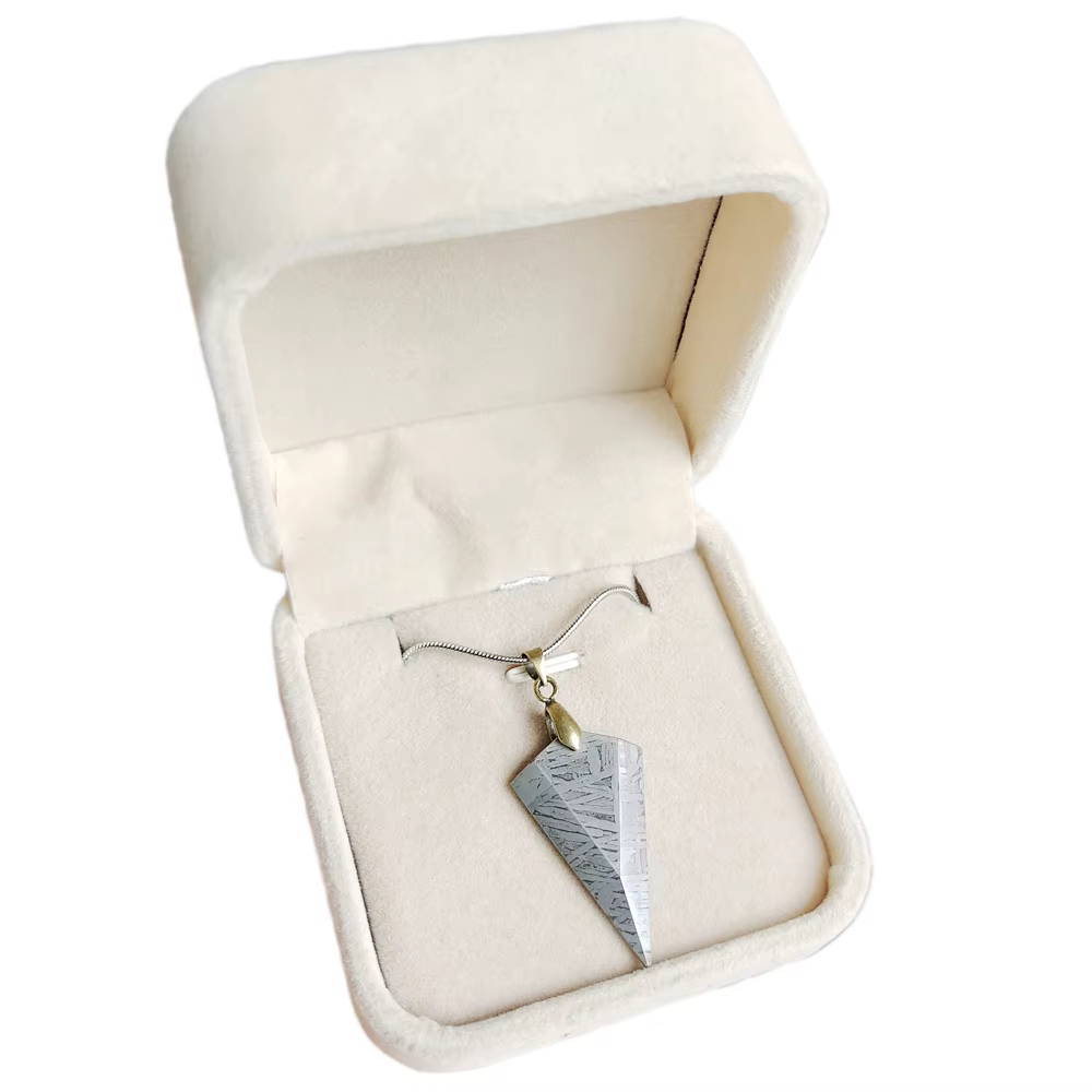 Muonionalusta-Collier de météorite en fer naturel, collection 191, pendentif en matériau