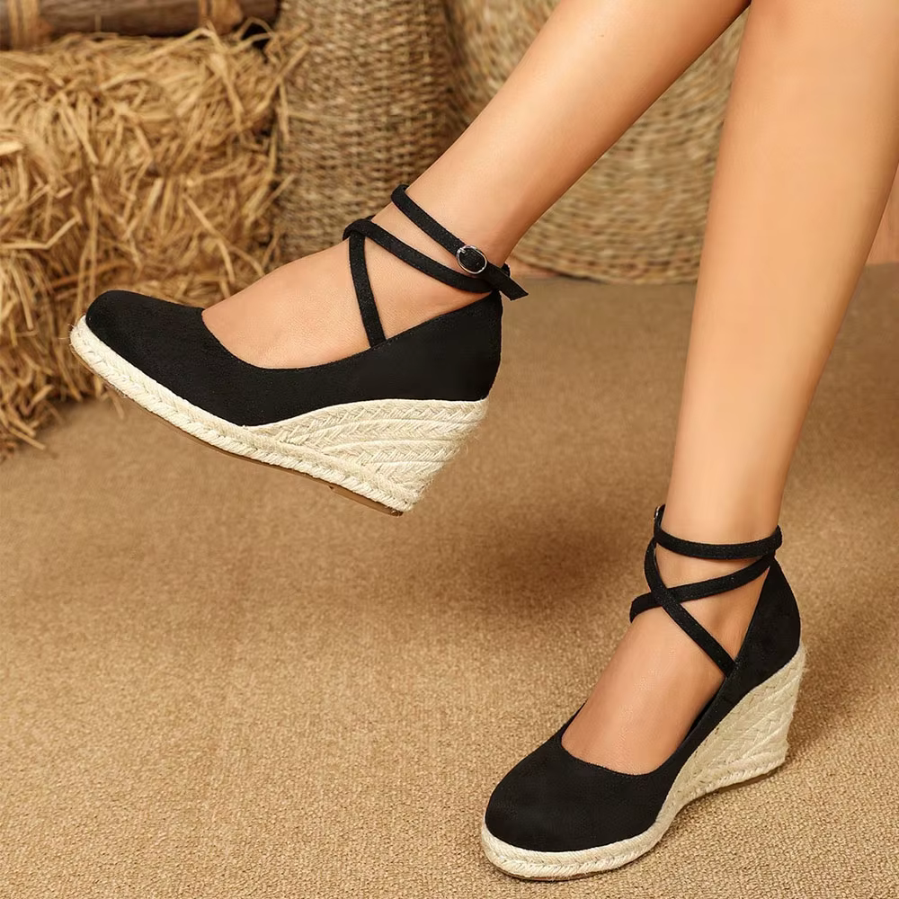 Grande taille 43 confort été bureau dame plate-forme chaussures Espadrilles chaussures femmes loisir