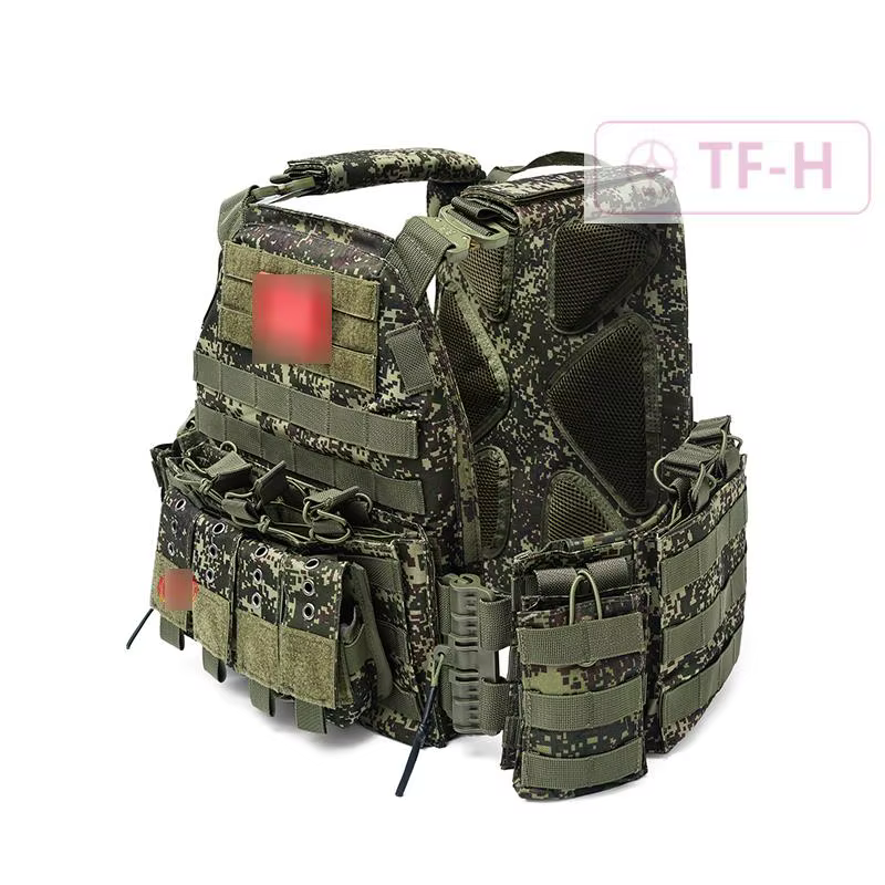 Gilet tactique, équipement de combat, accessoires de chasse, pochette, gilet Molle, camouflage vert 