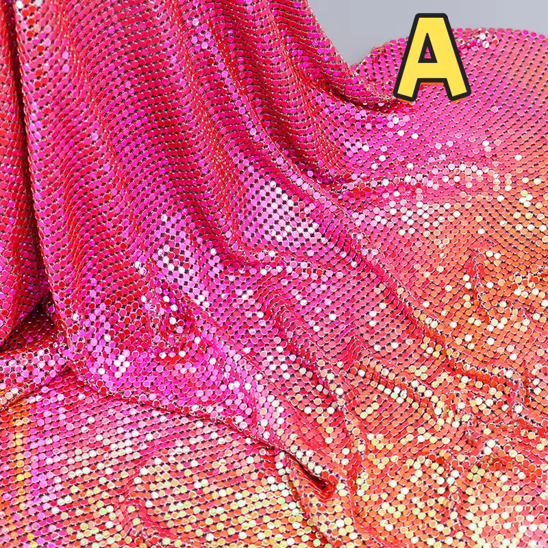 Tissu en maille métallique scintillante 3Mm150*45Cm pour la fabrication de bijoux, DIY, confection d