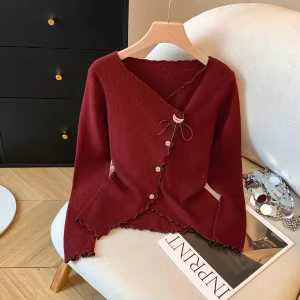 Pull à manches longues à Base d'oreille française, nouveau Design de pull, haut irrégulier, automne 