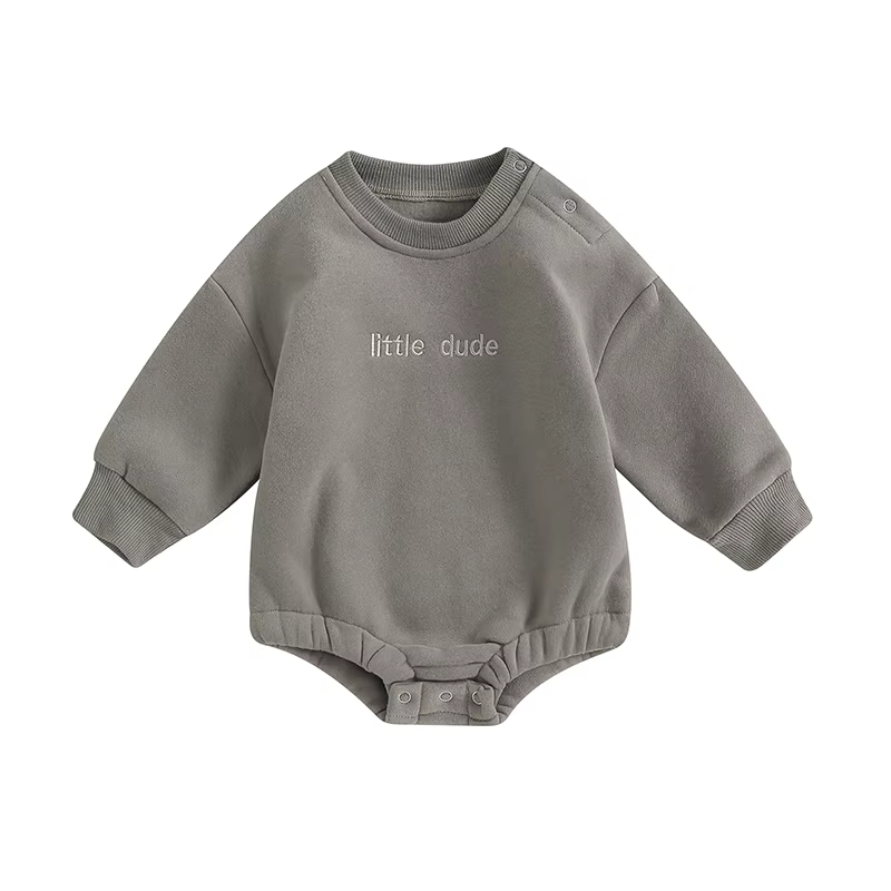Sweat-shirt Little Dude Engines pour nouveau-né garçon, barboteuse à bulles, pull sourire, tenue d'a