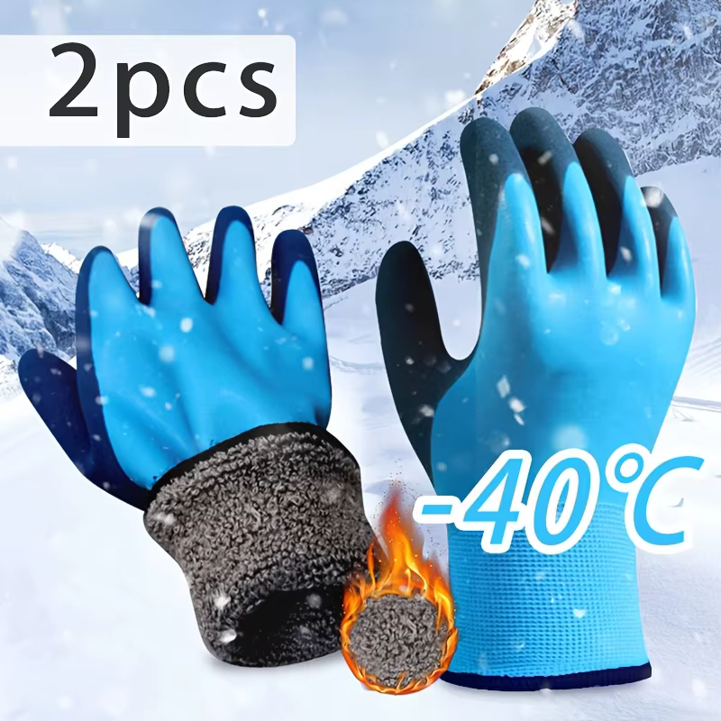 Gants de travail d'hiver imperméables pour hommes, gants mécaniques chauds et durables, adaptés au t
