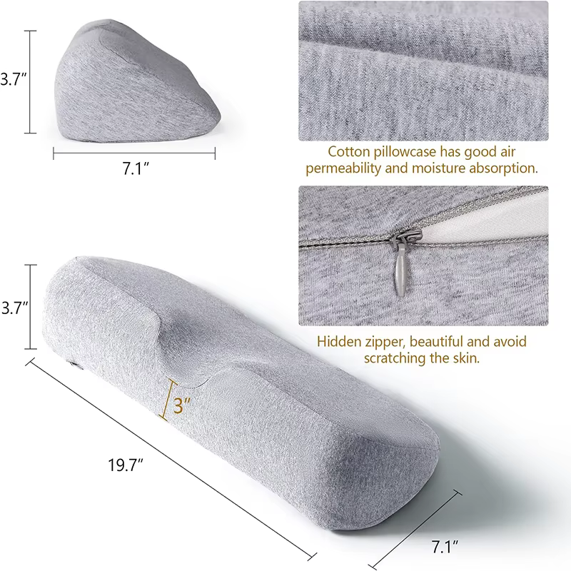 Oreiller cervical, oreiller de contour en mousse à mémoire de forme, oreillers de lit pour dormir la