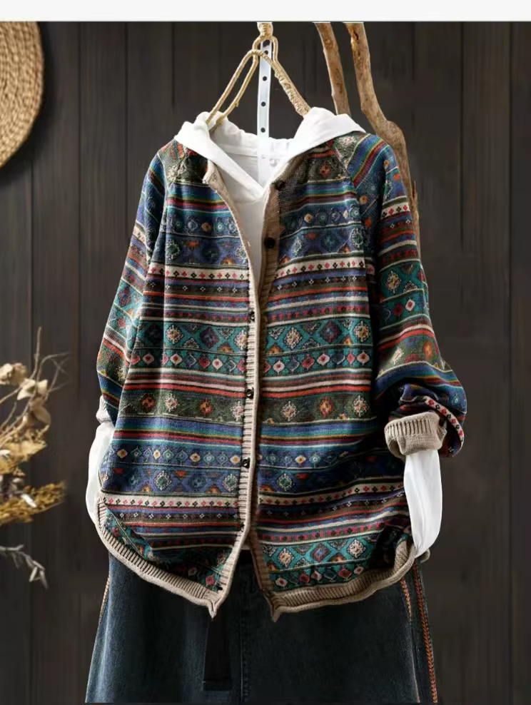 Pull tricoté pour femmes, nouvelle veste tricotée polyvalente, ample, Vintage, décontracté, haut à m