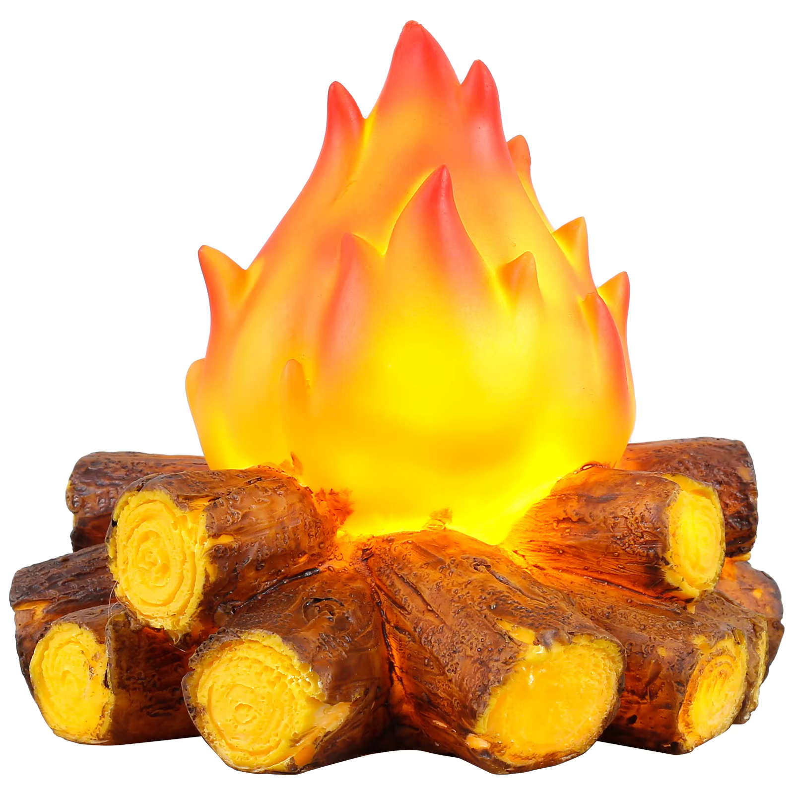 Lampe LED à effet de flamme de bois de chauffage, décorations de Noël, Halloween, camping en plein a