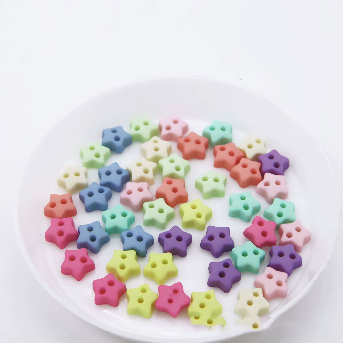 Mini lèvent Étoile Mignonne, 2 Trous, 6mm, pour Bricolage, Vêtements, Chaussures, Carte, Accessoires