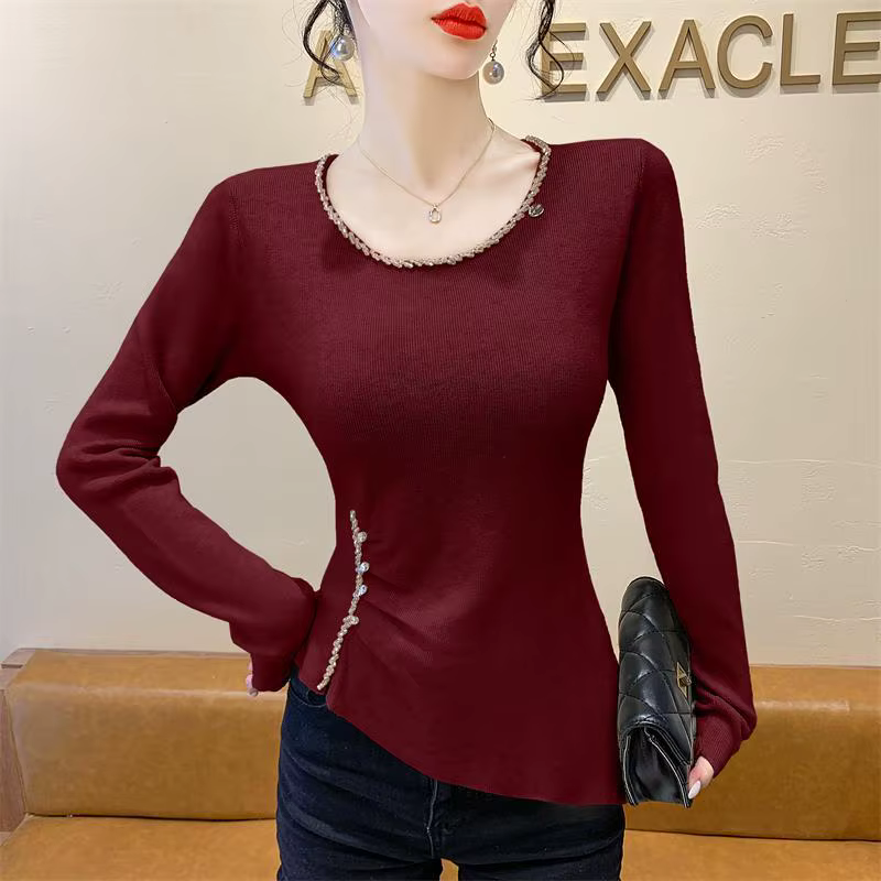 Pull Design pour femme, Slim, perceuse à ongles, haut à la mode, nouvelle collection automne 2025