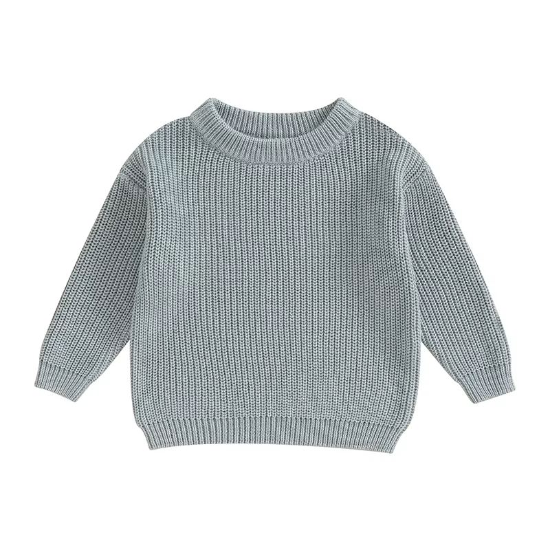 Automne bébé filles garçons chandails manteau enfants tricot pulls hauts bébé garçons filles couleur