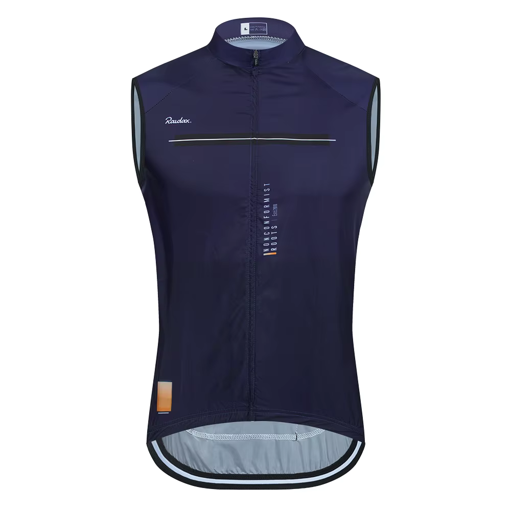 Raudax – Gilet de cyclisme sans manches pour hommes, en maille, maillot de corps, coupe-vent, vêteme