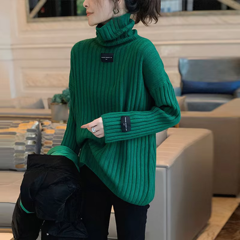 Pull femme rayé 2025 tendance mode luxe Crochet hauts chandails pour femmes automne pull tricoté Vin
