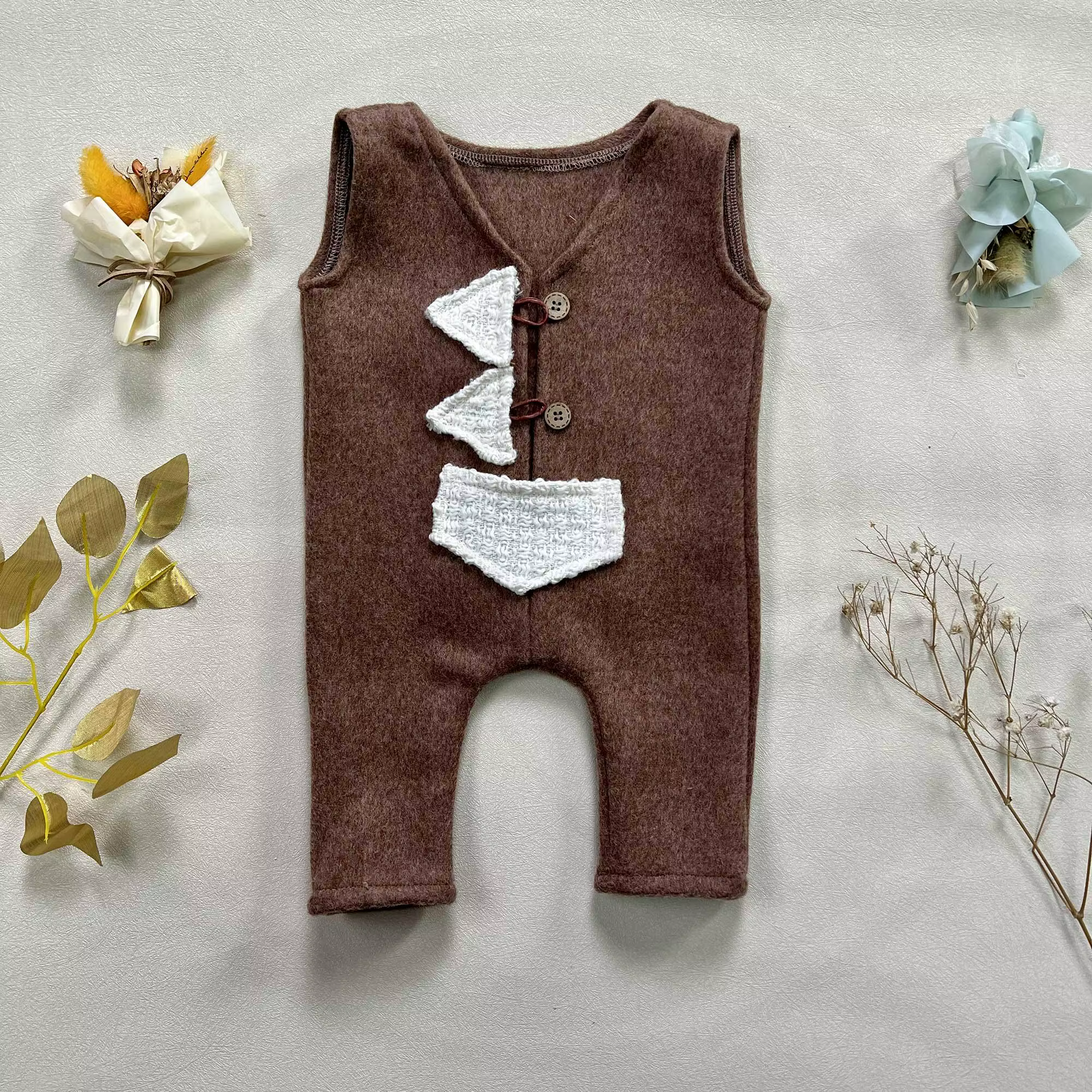 Don & Judy – combinaison pour nouveau-né, gilet en laine pour bébé garçon et fille, barboteuse d'aut