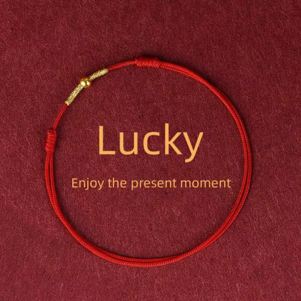 Bracelets en corde rouge avec nœud porte-bonheur Simple pour femmes et hommes, chaîne réglable faite