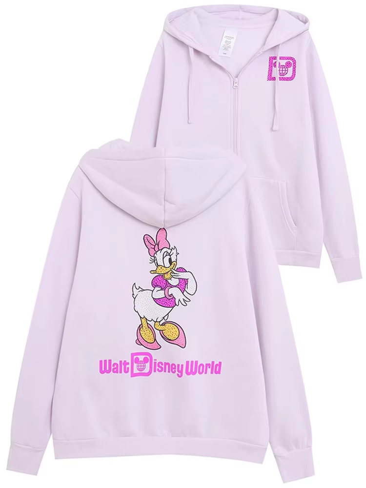 Disney sweat château brillant Daisy canard Disneyworld lettre paillettes Donald canard unisexe Coupl